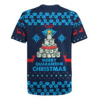 Merry Quarantine Christmas Rugby Jersey Xmas Holiday Patterns - Wonder Print Shop