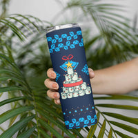 Merry Quarantine Christmas Skinny Tumbler Xmas Holiday Patterns - Wonder Print Shop