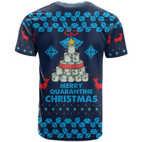 Merry Quarantine Christmas T Shirt Xmas Holiday Patterns - Wonder Print Shop
