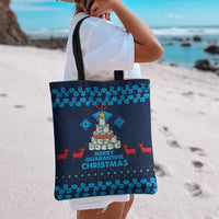 Merry Quarantine Christmas Tote Bag Xmas Holiday Patterns - Wonder Print Shop