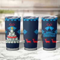 Merry Quarantine Christmas Tumbler Cup Xmas Holiday Patterns - Wonder Print Shop