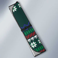 Merry Sharkmas Christmas Auto Sun Shade Xmas Holiday Patterns - Wonder Print Shop