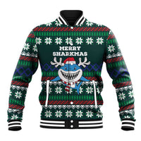 Merry Sharkmas Christmas Baseball Jacket Xmas Holiday Patterns - Wonder Print Shop