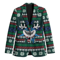 Merry Sharkmas Christmas Blazer Xmas Holiday Patterns - Wonder Print Shop