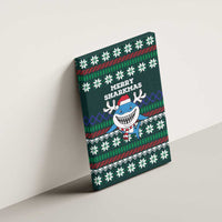 Merry Sharkmas Christmas Canvas Wall Art Xmas Holiday Patterns - Wonder Print Shop