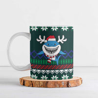 Merry Sharkmas Christmas Ceramic Mug Xmas Holiday Patterns - Wonder Print Shop