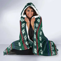 Merry Sharkmas Christmas Hooded Blanket Xmas Holiday Patterns - Wonder Print Shop