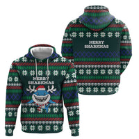 Merry Sharkmas Christmas Hoodie Xmas Holiday Patterns - Wonder Print Shop