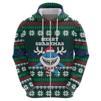 Merry Sharkmas Christmas Hoodie Xmas Holiday Patterns - Wonder Print Shop