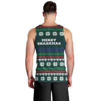 Merry Sharkmas Christmas Men Tank Top Xmas Holiday Patterns - Wonder Print Shop