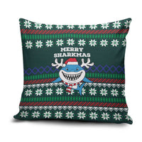 Merry Sharkmas Christmas Pillow Cover Xmas Holiday Patterns - Wonder Print Shop