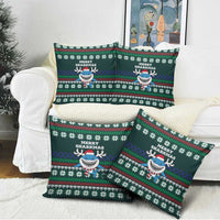 Merry Sharkmas Christmas Pillow Cover Xmas Holiday Patterns - Wonder Print Shop