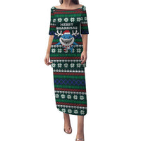 Merry Sharkmas Christmas Puletasi Xmas Holiday Patterns - Wonder Print Shop
