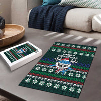 Merry Sharkmas Christmas Puzzle Xmas Holiday Patterns - Wonder Print Shop