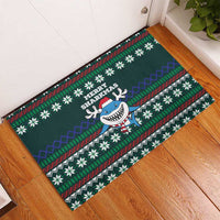 Merry Sharkmas Christmas Rubber Doormat Xmas Holiday Patterns - Wonder Print Shop