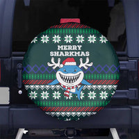 Merry Sharkmas Christmas Spare Tire Cover Xmas Holiday Patterns - Wonder Print Shop