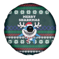 Merry Sharkmas Christmas Spare Tire Cover Xmas Holiday Patterns - Wonder Print Shop