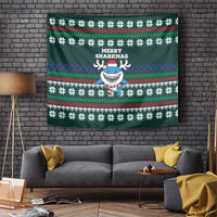 Merry Sharkmas Christmas Tapestry Xmas Holiday Patterns - Wonder Print Shop