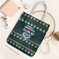Merry Sharkmas Christmas Tote Bag Xmas Holiday Patterns - Wonder Print Shop