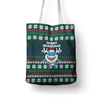 Merry Sharkmas Christmas Tote Bag Xmas Holiday Patterns - Wonder Print Shop
