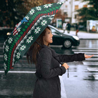 Merry Sharkmas Christmas Umbrella Xmas Holiday Patterns - Wonder Print Shop