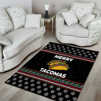 Merry Tacomas Christmas Area Rug Xmas Holiday Patterns - Wonder Print Shop