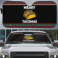 Merry Tacomas Christmas Auto Sun Shade Xmas Holiday Patterns - Wonder Print Shop