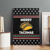 Merry Tacomas Christmas Canvas Wall Art Xmas Holiday Patterns - Wonder Print Shop