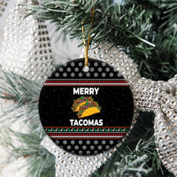 Merry Tacomas Christmas Ceramic Ornament Xmas Holiday Patterns - Wonder Print Shop