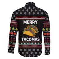 Merry Tacomas Christmas Family Matching Long Sleeve Bodycon Dress and Hawaiian Shirt Xmas Holiday Patterns - Wonder Print Shop