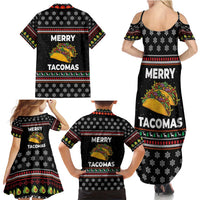 Merry Tacomas Christmas Family Matching Summer Maxi Dress and Hawaiian Shirt Xmas Holiday Patterns - Wonder Print Shop