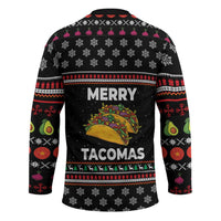 Merry Tacomas Christmas Hockey Jersey Xmas Holiday Patterns - Wonder Print Shop