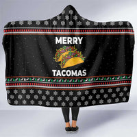 Merry Tacomas Christmas Hooded Blanket Xmas Holiday Patterns - Wonder Print Shop