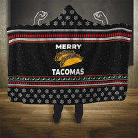 Merry Tacomas Christmas Hooded Blanket Xmas Holiday Patterns - Wonder Print Shop