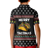 Merry Tacomas Christmas Kid Polo Shirt Xmas Holiday Patterns - Wonder Print Shop