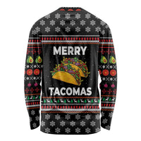 Merry Tacomas Christmas Long Sleeve Shirt Xmas Holiday Patterns - Wonder Print Shop