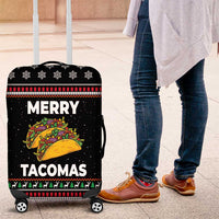 Merry Tacomas Christmas Luggage Cover Xmas Holiday Patterns - Wonder Print Shop