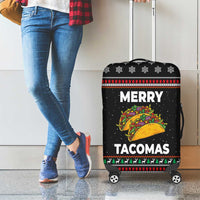 Merry Tacomas Christmas Luggage Cover Xmas Holiday Patterns - Wonder Print Shop