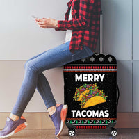 Merry Tacomas Christmas Luggage Cover Xmas Holiday Patterns - Wonder Print Shop