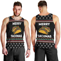 Merry Tacomas Christmas Men Tank Top Xmas Holiday Patterns - Wonder Print Shop
