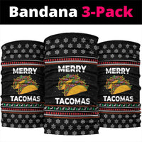 Merry Tacomas Christmas Neck Gaiter Xmas Holiday Patterns - Wonder Print Shop
