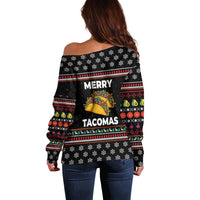 Merry Tacomas Christmas Off Shoulder Sweater Xmas Holiday Patterns - Wonder Print Shop