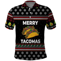 Merry Tacomas Christmas Polo Shirt Xmas Holiday Patterns - Wonder Print Shop