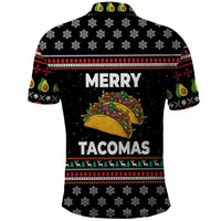 Merry Tacomas Christmas Polo Shirt Xmas Holiday Patterns - Wonder Print Shop