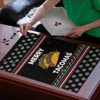 Merry Tacomas Christmas Puzzle Xmas Holiday Patterns - Wonder Print Shop