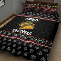 Merry Tacomas Christmas Quilt Bed Set Xmas Holiday Patterns - Wonder Print Shop