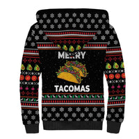 Merry Tacomas Christmas Sherpa Hoodie Xmas Holiday Patterns - Wonder Print Shop