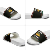 Merry Tacomas Christmas Slide Sandals Xmas Holiday Patterns - Wonder Print Shop