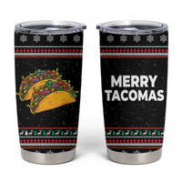 Merry Tacomas Christmas Tumbler Cup Xmas Holiday Patterns - Wonder Print Shop
