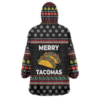 Merry Tacomas Christmas Wearable Blanket Hoodie Xmas Holiday Patterns - Wonder Print Shop